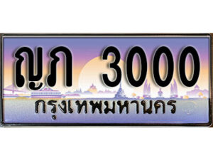1.ทะเบียนรถ 3000 เลขประมูล ทะเบียนสวย - ญภ 3000